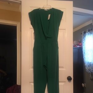 Emerald green New York and company jumpsuit